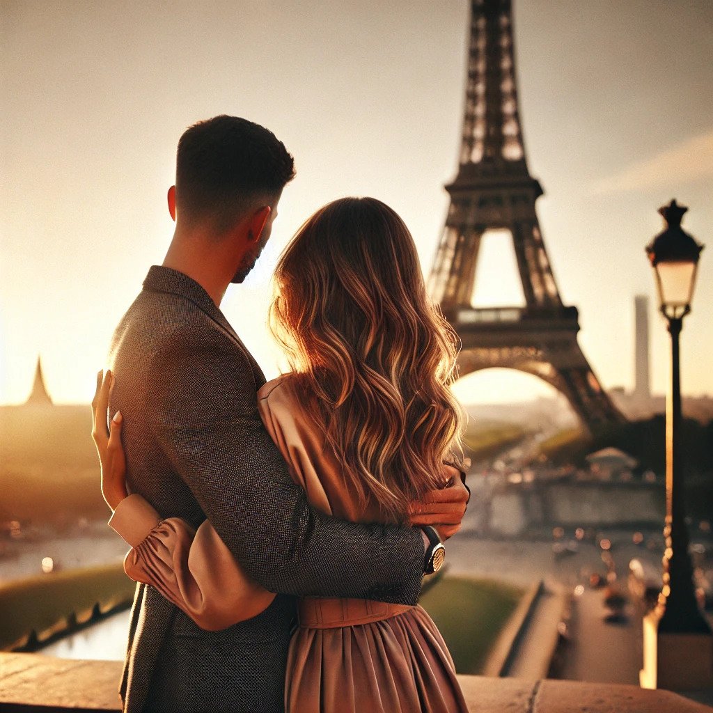 A couple in Paris